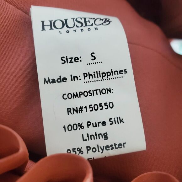 House of Cb Palais Rouge Ruched Organza Corset Pink 100% Pure Silk Women's Small - Picture 15 of 15